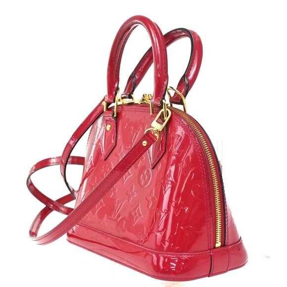 LOUIS VUITTON Alma BB Shoulder Bag Monogram Vernis Leather PK M91771 24KC168 - Picture 2 of 14